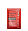 A single red stand-up sachet of Noord Code Performance Electrolytes in Strawberry Cherry Flavour