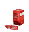 Red box and packets of Noord Code Performance Electrolytes on a white background