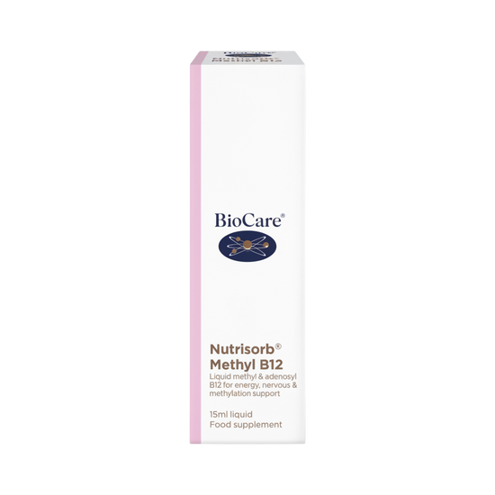 Biocare Nutrisorb Methyl B12 liquid supplement white box front