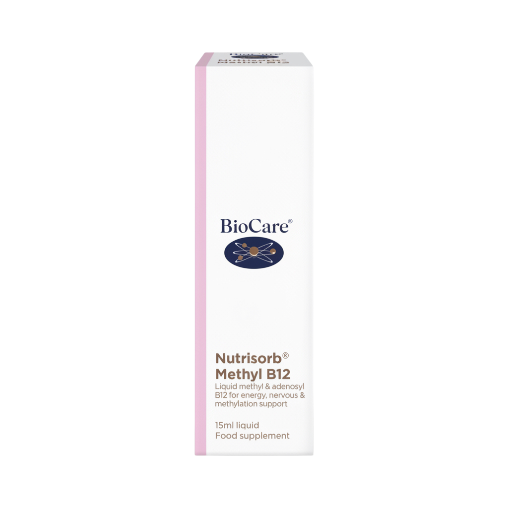 Biocare Nutrisorb Methyl B12 liquid supplement white box front