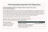 Nutritional supplement label with German text on a white background